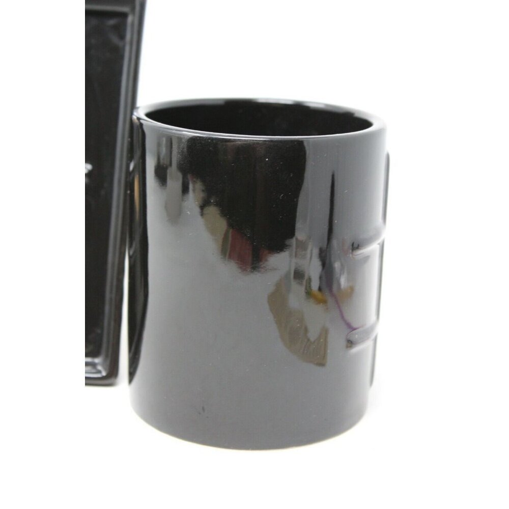 MAGENTA Black XOXO Tic Tac Toe Mug Coffee Cup & Tray Rae Valentine Love NEW S2 - Picture 2 of 9